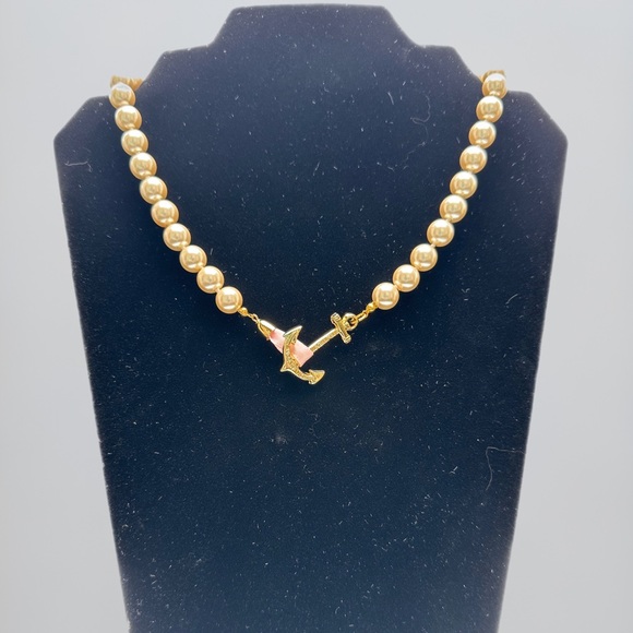 Kiel James Patrick Jewelry - Kiel James Patrick Valerie Pearl Anchor Necklace